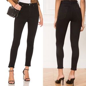 AGOLDE Roxanne Super High Rise Skinny in Jet 26